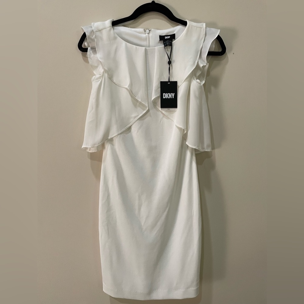 NWT - DKNY white dress